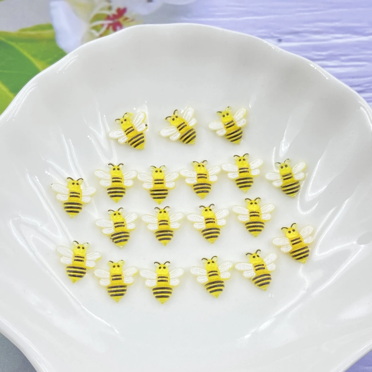 50 шт. милые пластиковые фигурки для дизайна ногтей