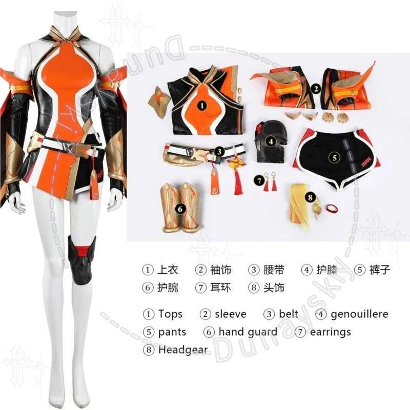 Фото Костюм для косплея Ove Atch Anran Original Skin, наряд персонажа аниме-игры для женщин, для Comic Con, Хэллоуина, вечеринок, ролевых игр, сексуальный косплей №5