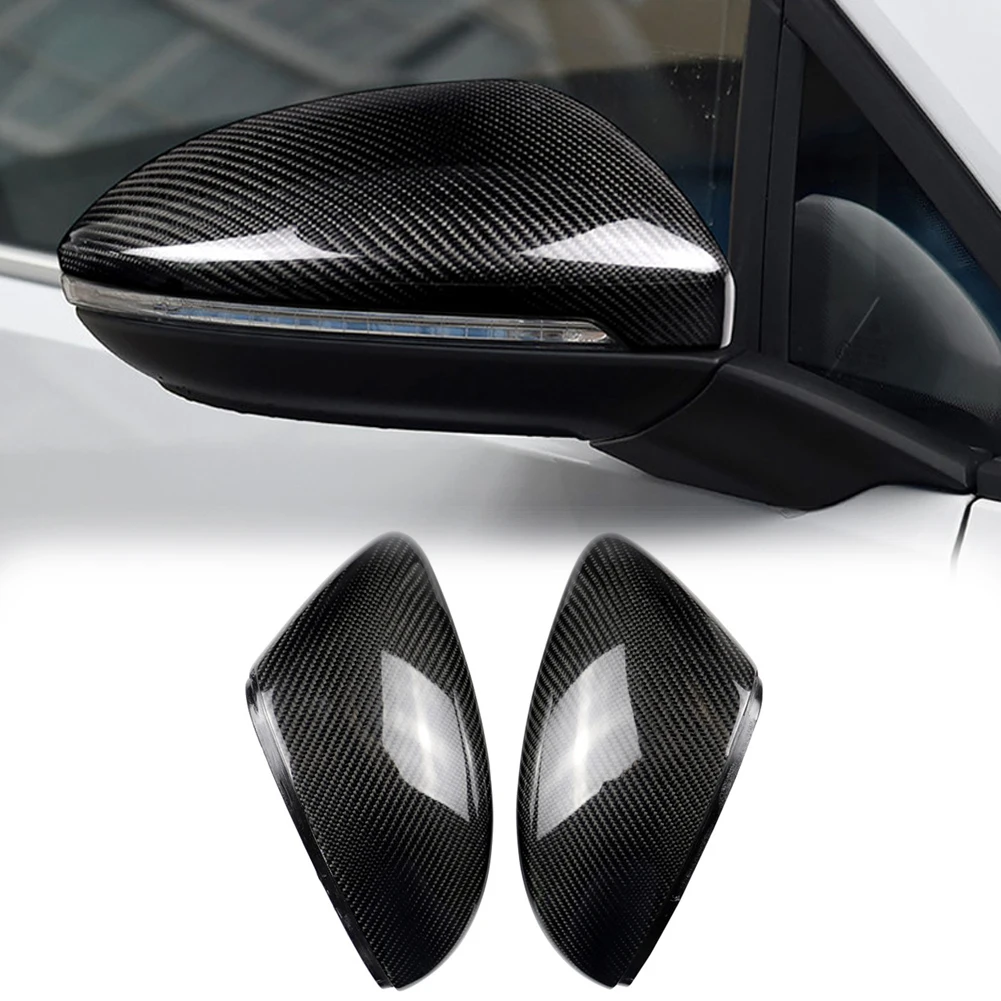 

Колпачки для боковых крыльев автомобильного зеркала заднего вида, сменные защитные корпуса из углеродного волокна для Volkswagen VW MK6 Golf GTI R 2009-2013