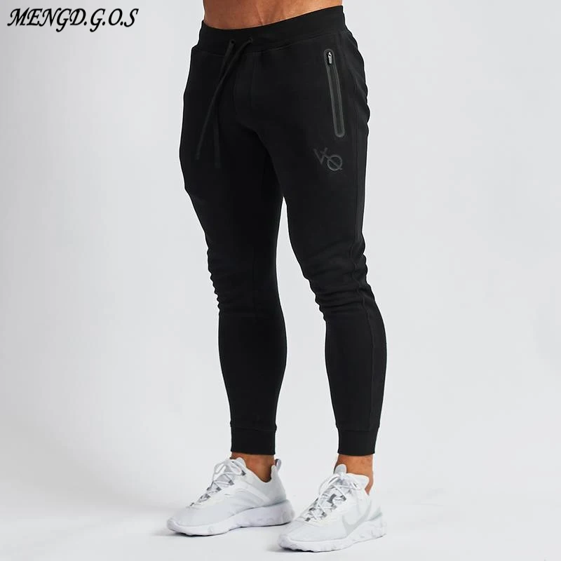 

New Fashion Slim Men's Trousers Zipper Pocket Cotton Sweatpants Streetwear Outdoor Casual Pants Fitness Pants