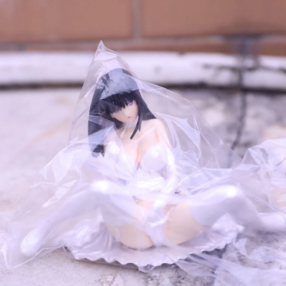 

Sexy Anime Girl Figure Fault!! - Saeki Ai Wedding Ver. Ecchi Figure Phone Holder Toys Collection Doll Gift Decor Figurine Ornam