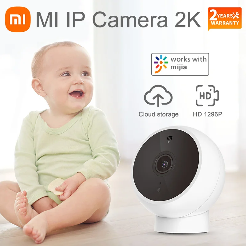 

Xiaomi Mijia IP Camera 2K 1296P WiFi Baby Security Monitor Webcam Night Vision AI Human Detection Surveillance Video Smart Home