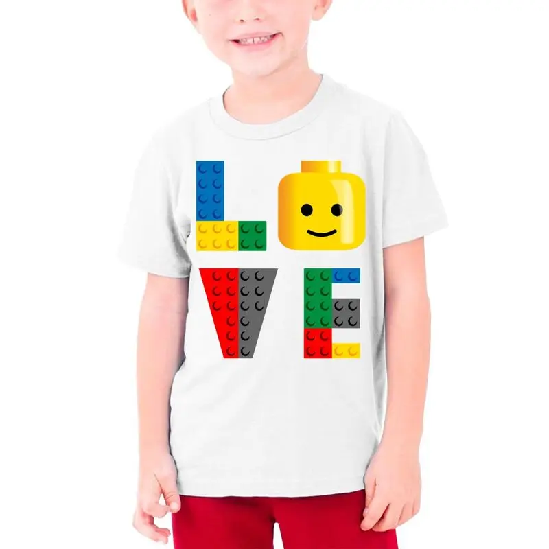 Legos Love пародия качество Детская футболка подарок унисекс новинка бестселлер -