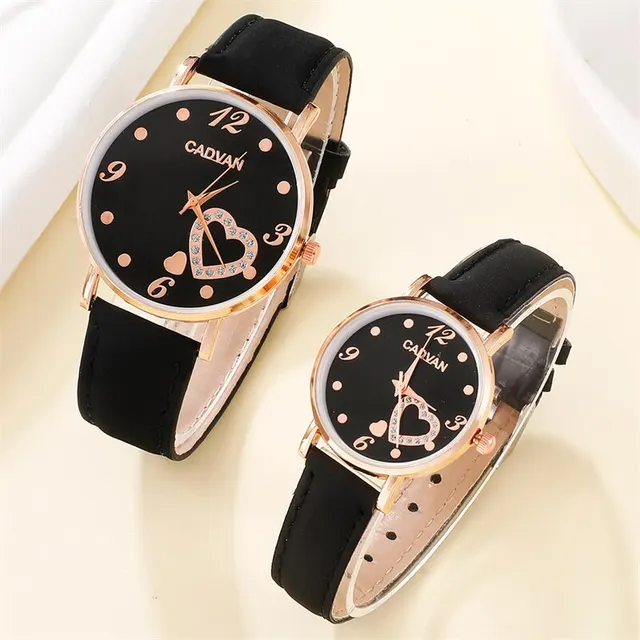 Top Luxury Brand Couple Watch For Women Men Clock Male Calendar Love Dial Quartz Wrist Watches Leather Ladies Man Watch 3