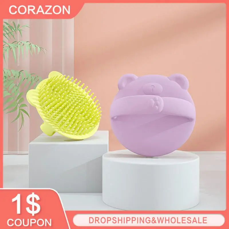 

Silicone Bubble Bath Brush Double-Sided Baby Body Brush Massage Scalp Backrubbing Bath Massage Brush Skin Clean Shower Brushes