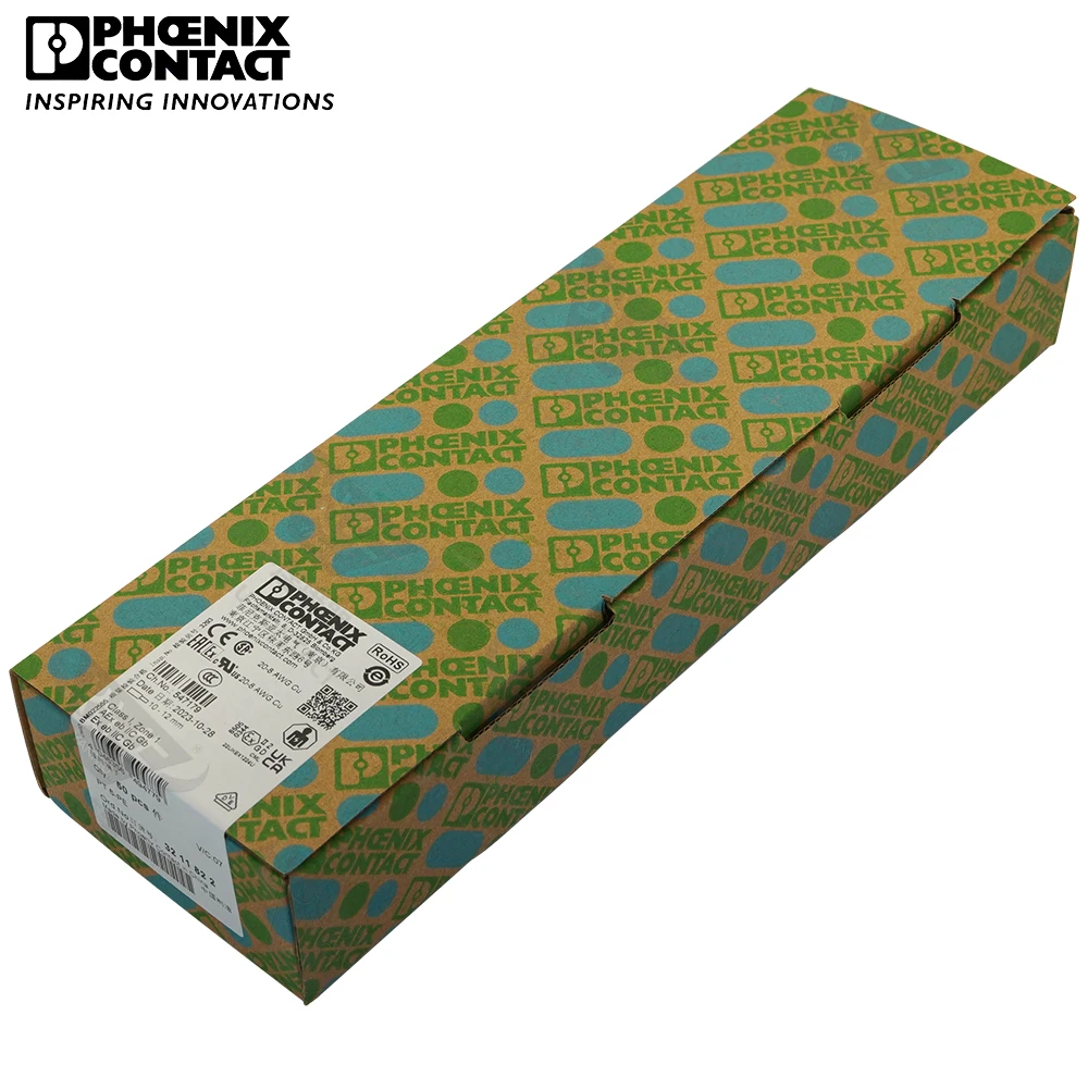 Phoenix Contact Push-in Desing Пружинный тип Din-рейка Бесвинтовые клеммные колодки с питанием