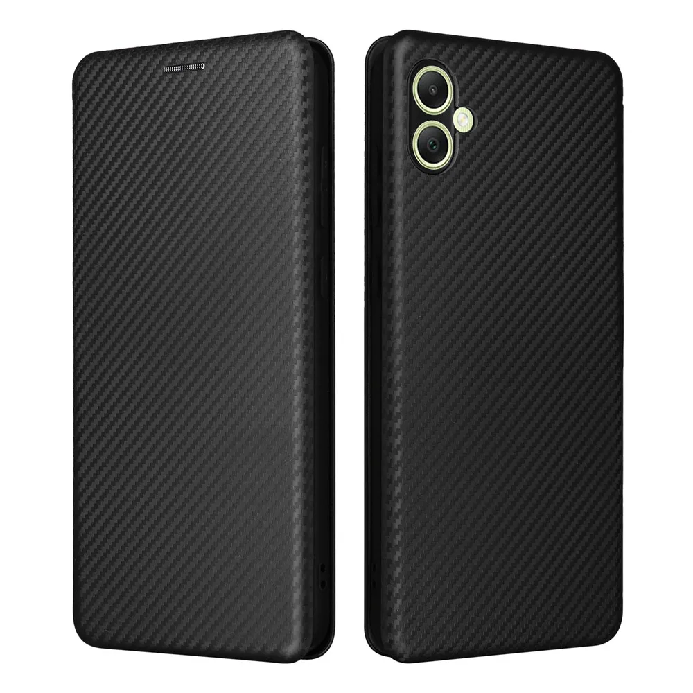 Модный флип-карбоновый противоударный магнитный кожаный чехол для Samsung Galaxy A05 A05S A