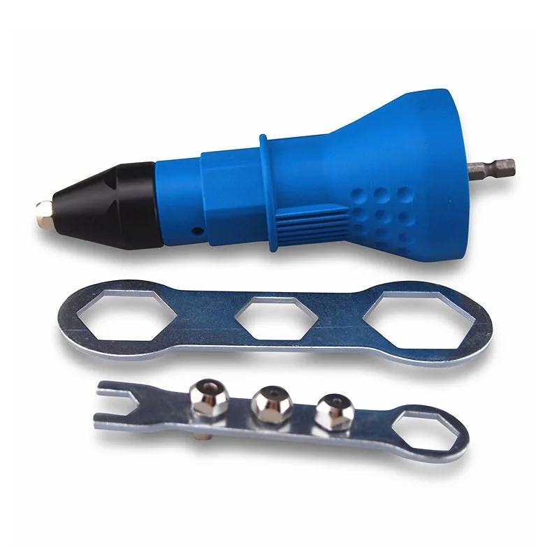 

Электрический заклепочный гайковерт ALLSOME, инструмент для заклепок, беспроводной заклепочный адаптер для дрели, вставной гайковерт, заклепочный сверлильный адаптер HT987