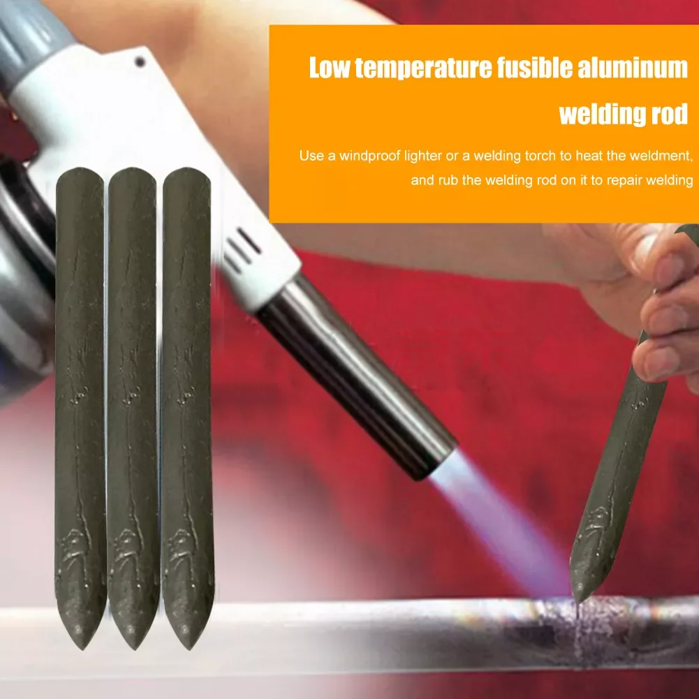 

3/10pcs Powder Cored Aluminum Welding Rods Easy Melt Soldering Wire Bar Stick Set Pipe Faucet Rework Repair Tool