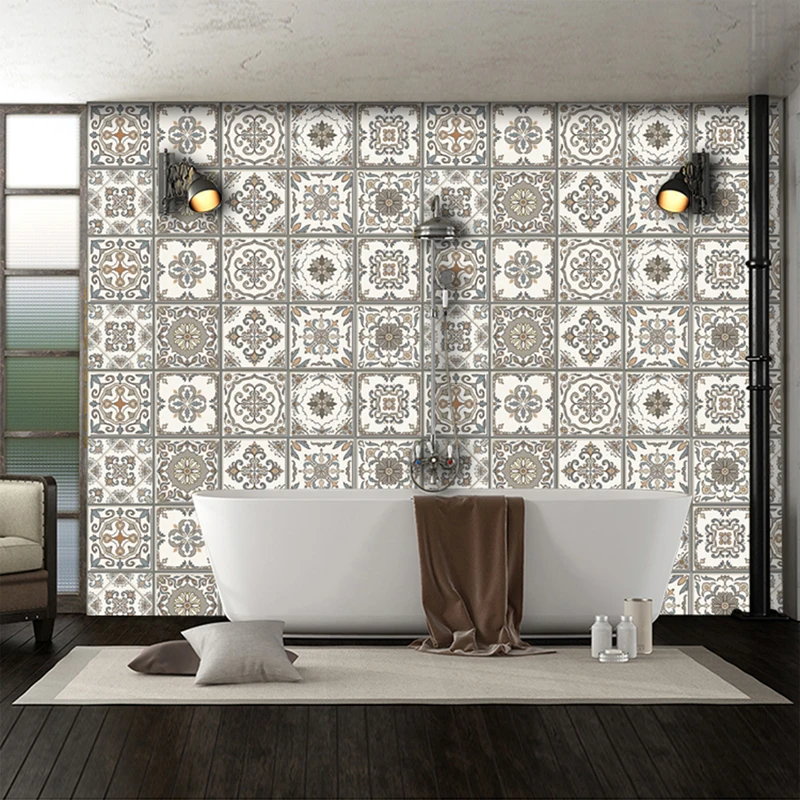 10 шт. самоклеящиеся наклейки для плитки из ПВХ |