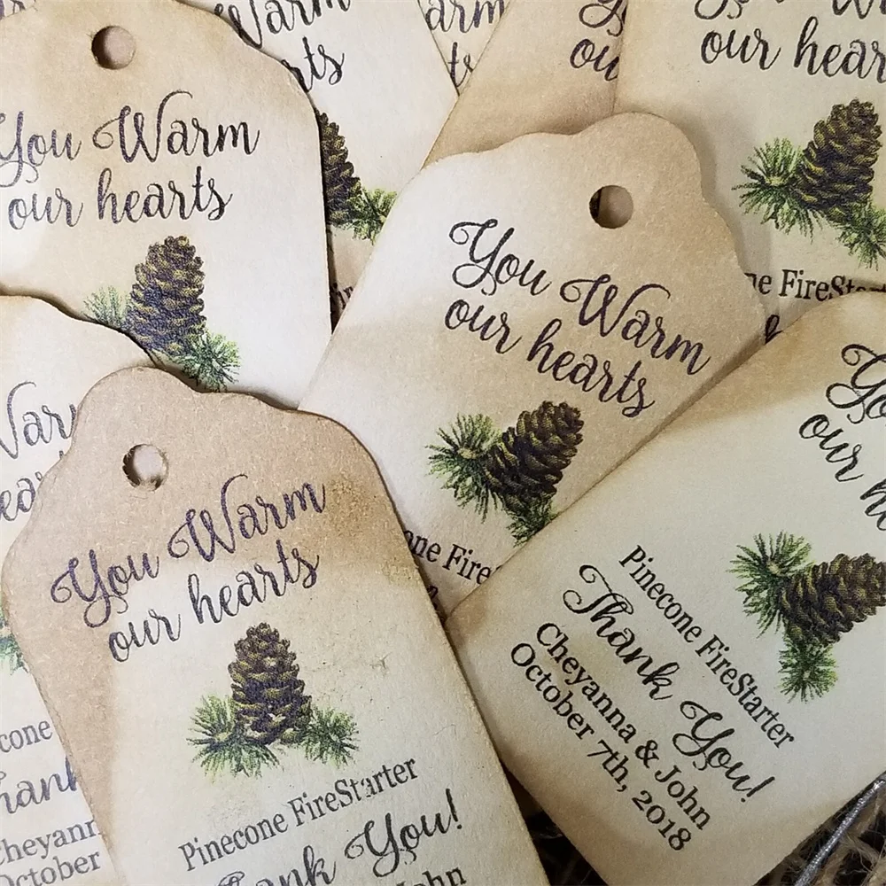 50 шт. маленькая бирка для свадебных подарков 2 дюйма