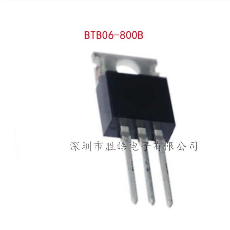 (10PCS)  NEW   BTB06-800B  6A  800V  Two-Way  Silicon Controlled  Straight Into The TO-220  Integrated Circuit