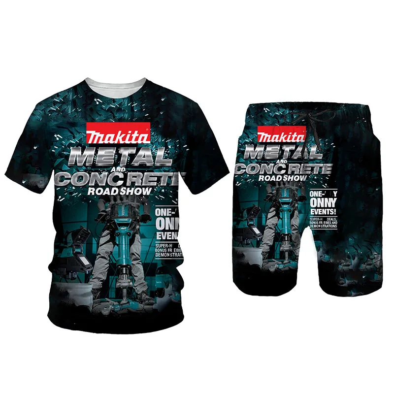 

Футболка и шорты мужские с 3D-принтом, с круглым вырезом и коротким рукавом