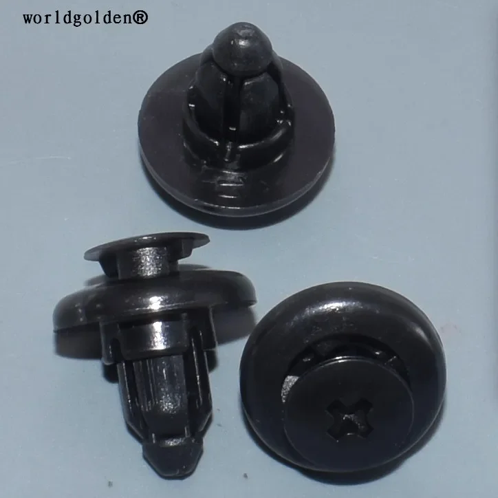 Worldgolden 100 шт. бампер фасция решетка радиатора фиксатор нажимного типа для GM # 30008324