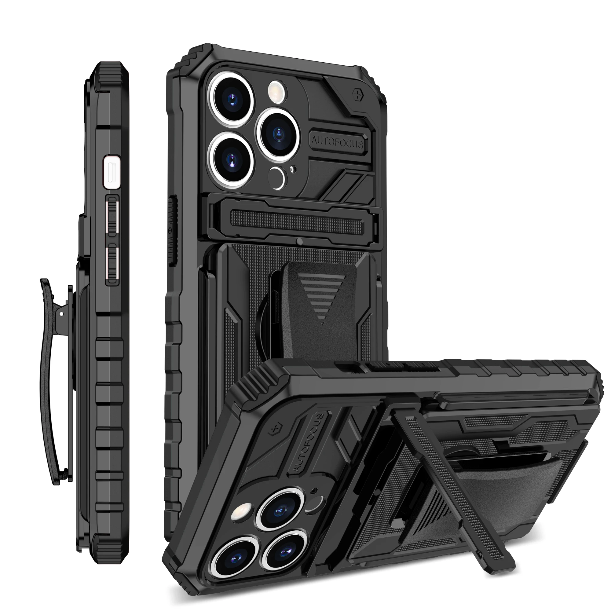 

High quality back clip case is suitable for iPhone 11, 12, 13, promax, x xs max with thickened bracket, anti falling, suitable