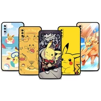 phone case cartoon pokemon pikachu for samsung a50 a40 note 20 ultra 10 a10s a30 a20e a20s a70 a10 m51 a02 m52 5g protection