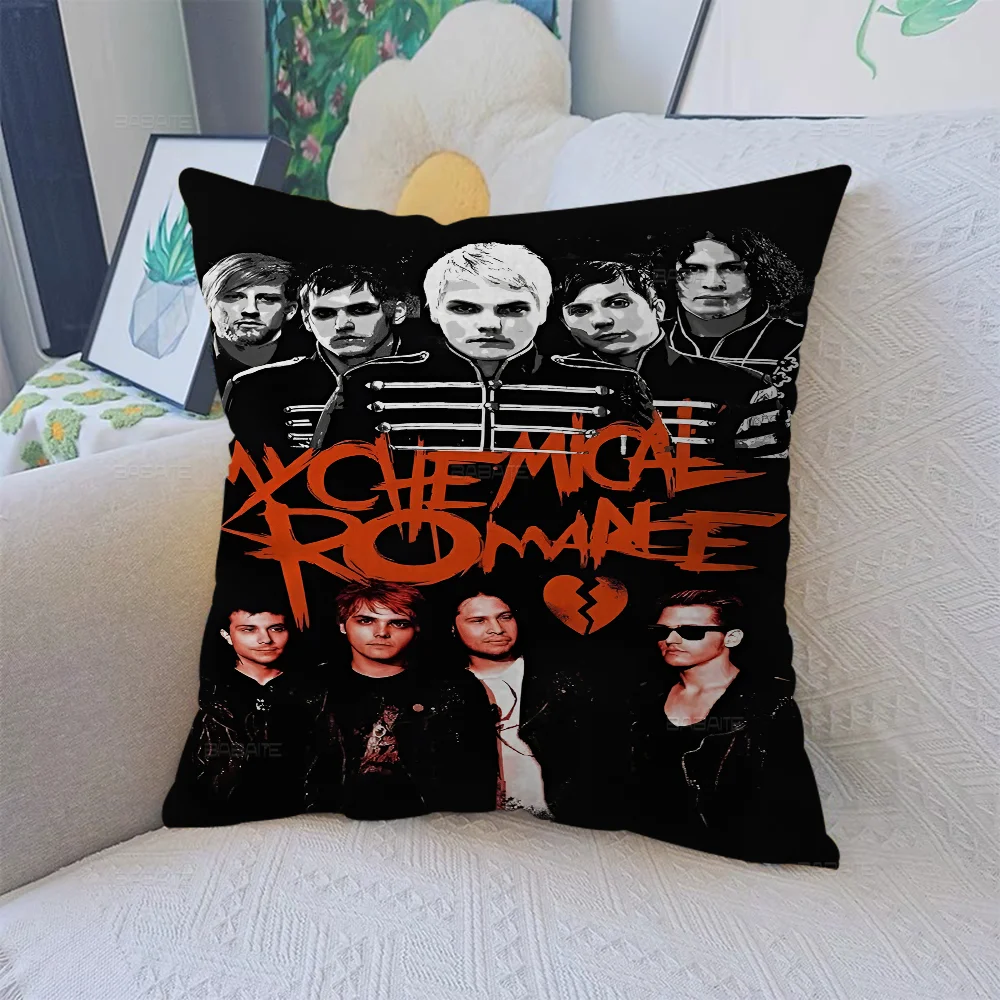My C-Chemical R-Romance Band 45*45cm Cushion Cover Pillow Decor Pillowcase Home For Couch
