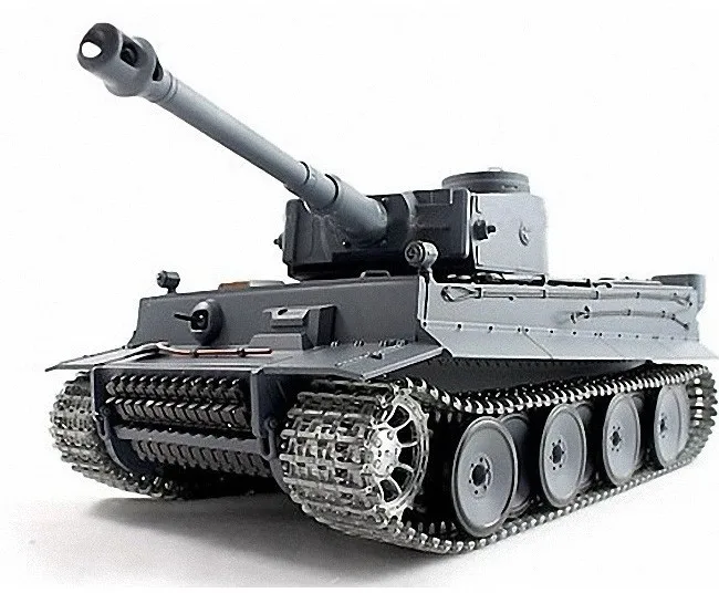 Фото Радиоуправляемый танк Heng Long German Tiger PRO 1:16 (ИК+Пневмо) 2.4G 3818 1PRO MS V6.0|Радиоуправляемые
