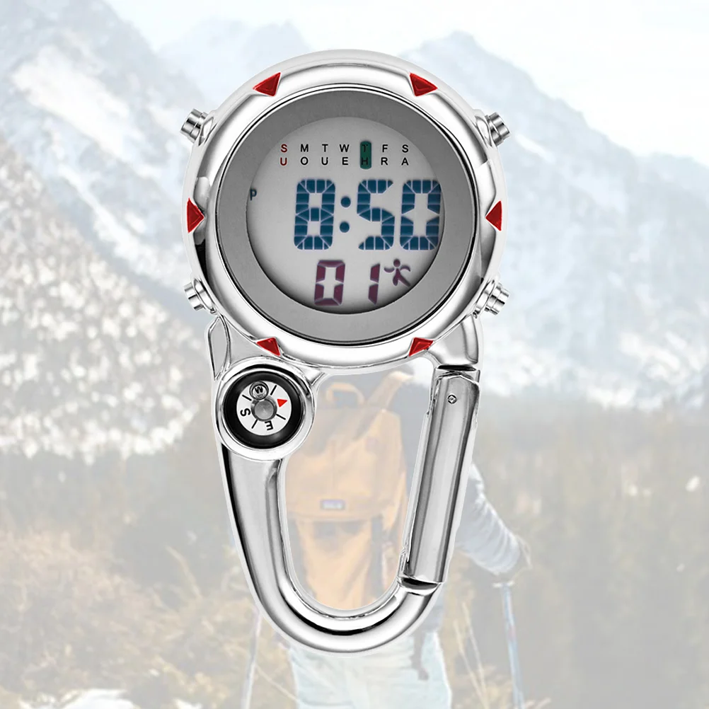 

1pc Multifuction Clip On Carabiner Watch Watch for Doctors Nurses