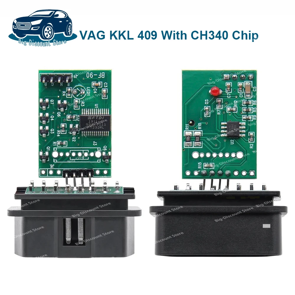 Автомобильный диагностический инструмент для VAG KKL 409 с чипом CH340 Кабель