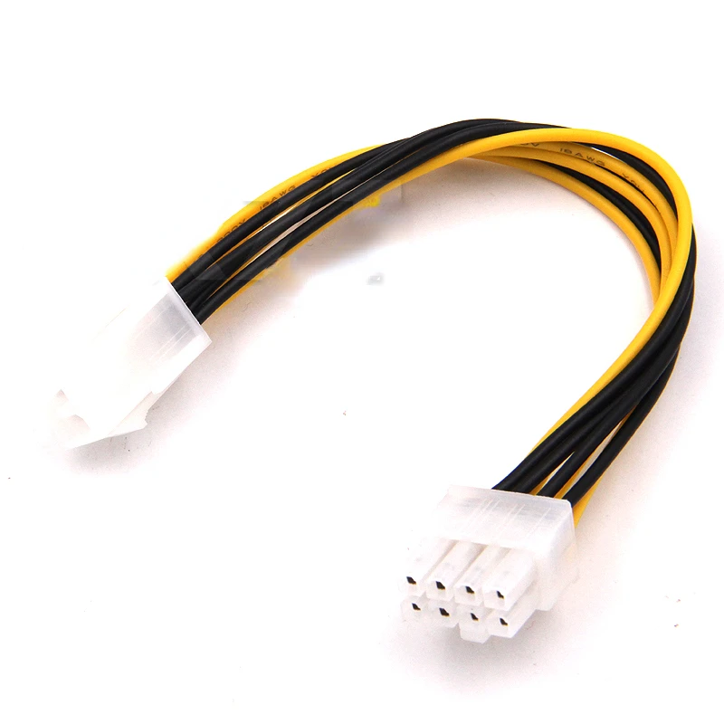 

Pin Male to 8 Pin CPU Power Supply Adapter Converter ATX Cable 12V
