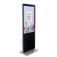 49 inch touch screen floor standing lcd advertising player free alone kiosk digital totem