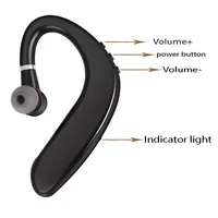 best prices109 wireless bluetooth compatible earphone single ear hook business stereo headset waterproof sports earbud with micr