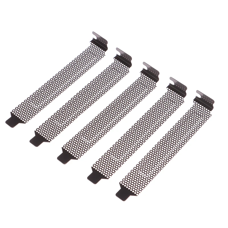 

5Pcs High-quality PCI Slot Cover Dust Filter Blanking Board Cooling Fan Dust Filter Ventilation PC Computer Case Accessories