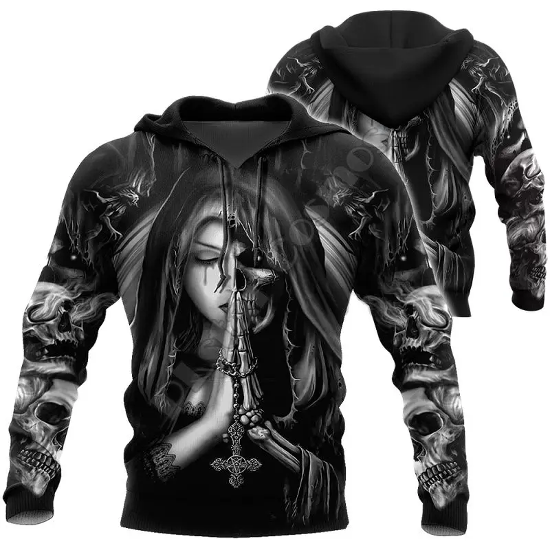 

Skull Tattoo 3D All Over Printed Fashion Hoodies Men Hooded Sweatshirt Unisex Zip Pullover Casual Jacket Tracksuit
