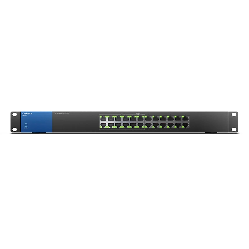 Linksys LGS124P 16-Port Business Desktop Gigabit, PoE+ Switch Wired connection speed up to 1,000 Mbps 24 Gigabit Ethernet