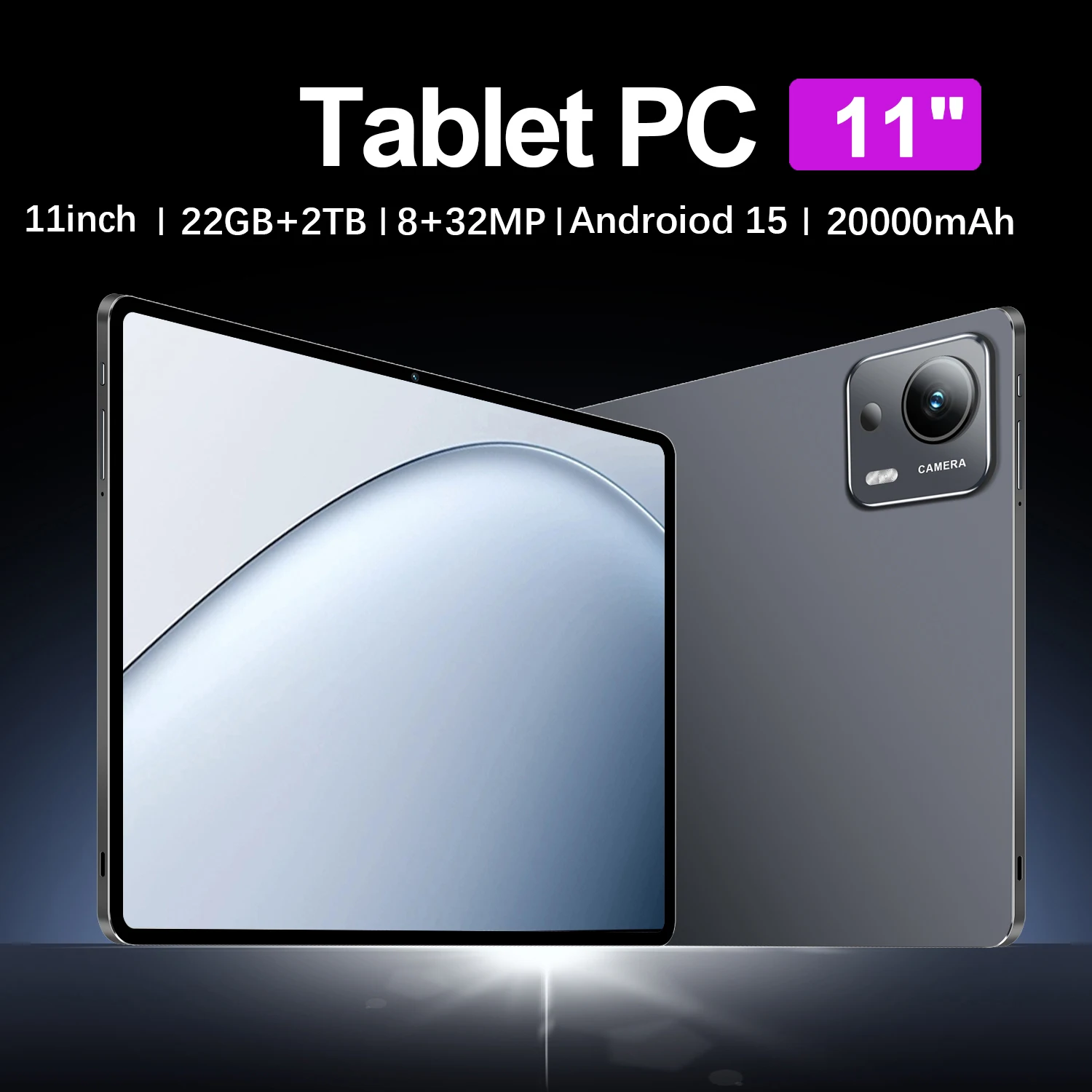 Фото Планшет 2026 Pad 7 Ultra Pro на Snapdragon 8 Gen 3, Android 15, 22 ГБ + 2 ТБ, 5G, Dual SIM, 10-ядерный процессор, 20000 мАч, 5G WiFi, WPS, Оригинальный 7Ultra №2