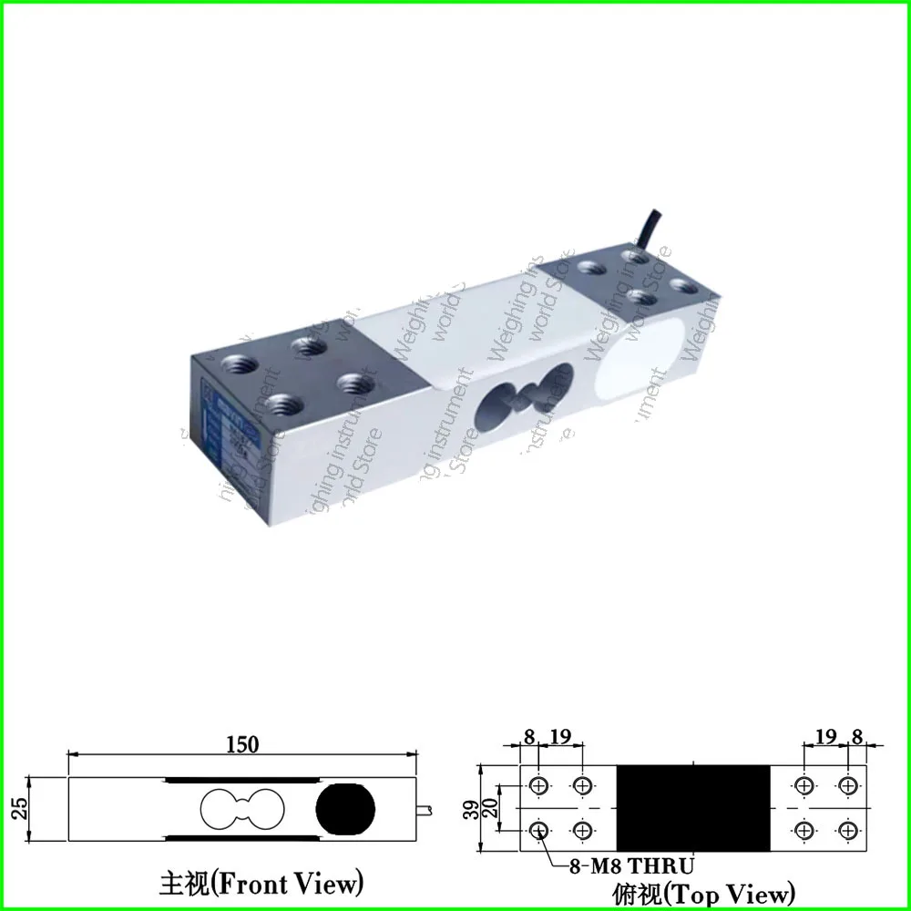 

NA187 Load Cell 100kg 200kg Module Weight Sensor Electronic Scale Aluminum Alloy Weighing Pressure Sensor