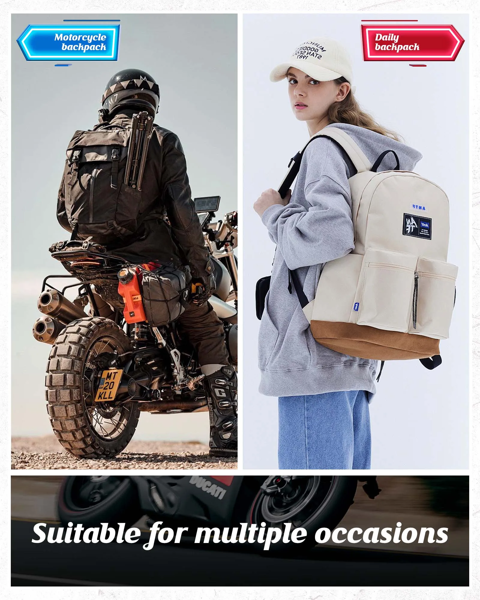 Водонепроницаемая джинсовая сумка для мотоциклетного шлема большая вместимость