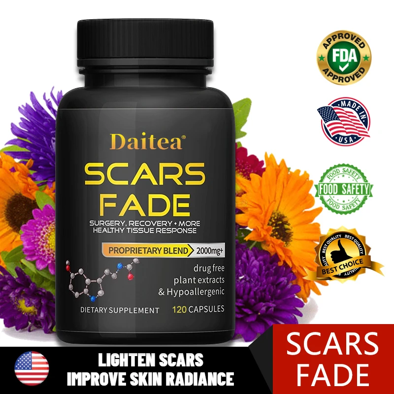 

Daitea Glutathione,Natural Scar Pills for Wound Healing - Scars Reduction,Surgery Recovery, for Surgery,Wounds,Scar Treatment