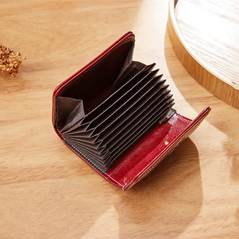 Vintage PU Leather Women's Wallet Short Female Card Holder Luxury Money Wallet Mini Ladies Coin Purses