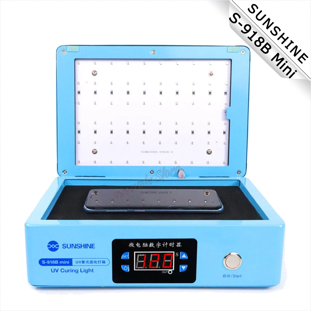 Коробка для УФ-отверждения солнечного света, компактная ультрафиолетовая крышка с закрытым изогнутым экраном, оса, ламинированный теневой клей для ремонта телефонов в духовке Коробка для УФ-отверждения солнечного света, компактная ультрафиолетовая крышка с закрытым изогнутым экраном, оса, ламинированный теневой клей для ремонта телефонов в духовке
