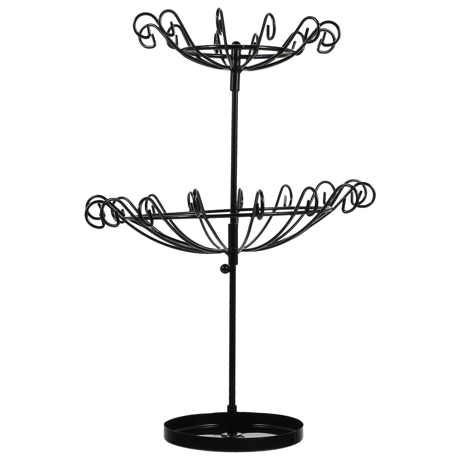 

Jewelry Rotating Rack Small Decorative Umbrella Storage Desktop Necklace Container Hanger Vintage Wedding