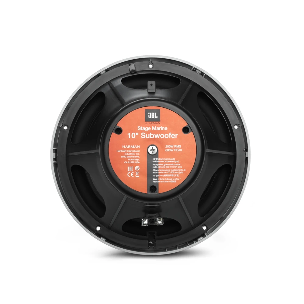 Морской сабвуфер 10&quot 25 см JBL STAGE MARINE SUB 10GRY серый |