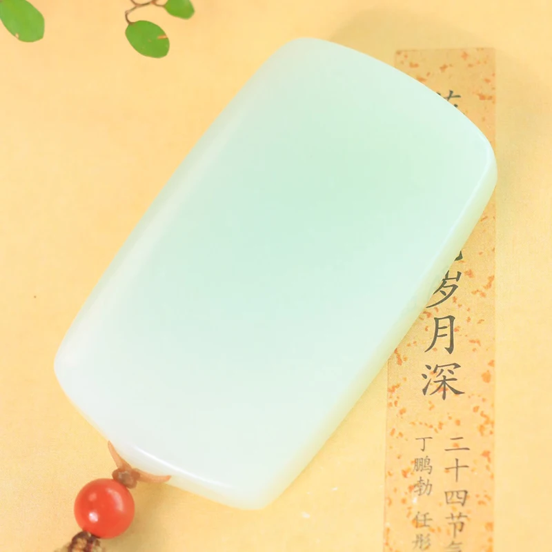 Безопасное ожерелье из материала под заказ нефритовая подвеска