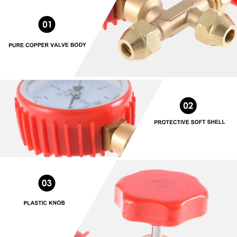 Прочный манометр с простыми в использовании интерфейсами Манометр для ремонта