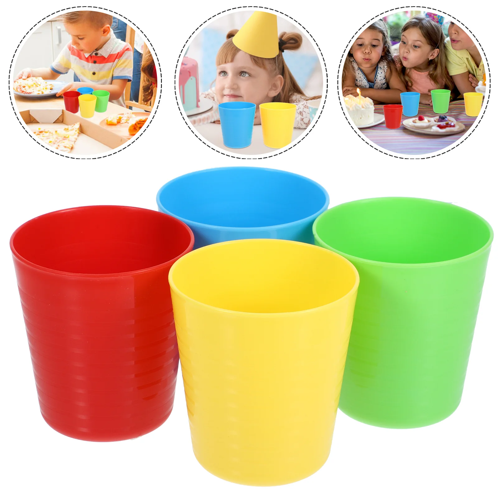 16-шт. чашка для напитков штабелируемые детские чашки пластиковые воды