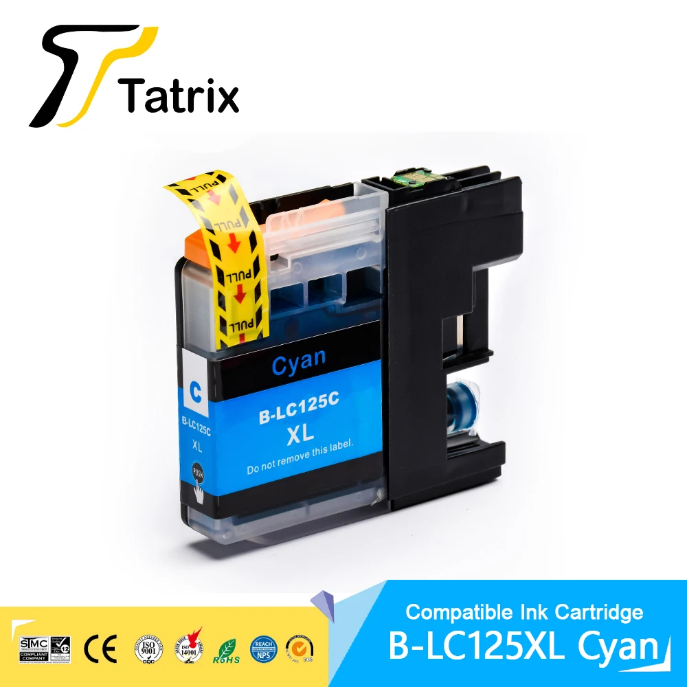 Совместимый цветной чернильный картридж Tatrix LC127 LC125 Premium для принтеров Brother MFC-J4410DWJ4510DWJ4610DWJ4710DW DCP-J4110DW (art.: 3920d98cd4485) - 3920d98cd4485