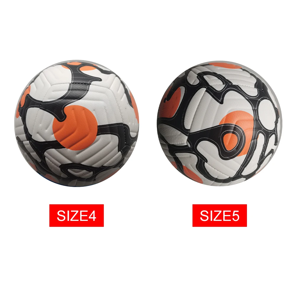 

Soccer Ball Standard Size 4 5 Football Machine Sewing Football Ball PU Material for Training Match Come Deflated