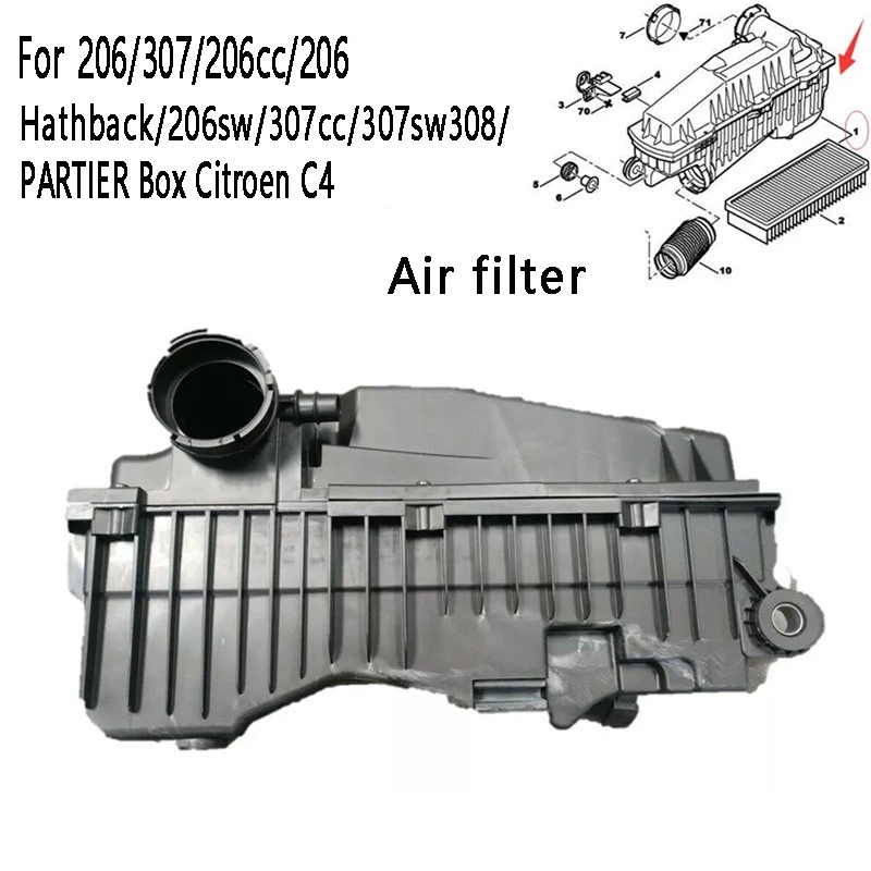 

Воздушный фильтр 1420P0, воздухозаборная система для Peugeot 206/307/206Cc/206 Hathback/206Sw/307Cc/307Sw30 8/частичная коробка Citroen C4