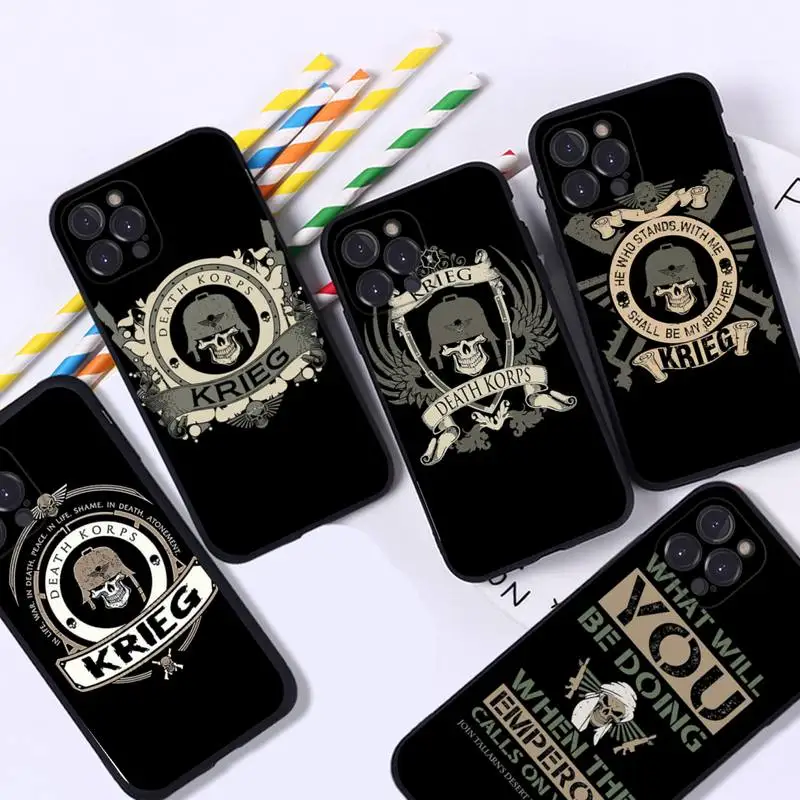 

KRIEG - LIMITED EDITION Phone Case Silicone Soft for iphone 14 13 12 11 Pro Mini XS MAX 8 7 6 Plus X XS XR Cover