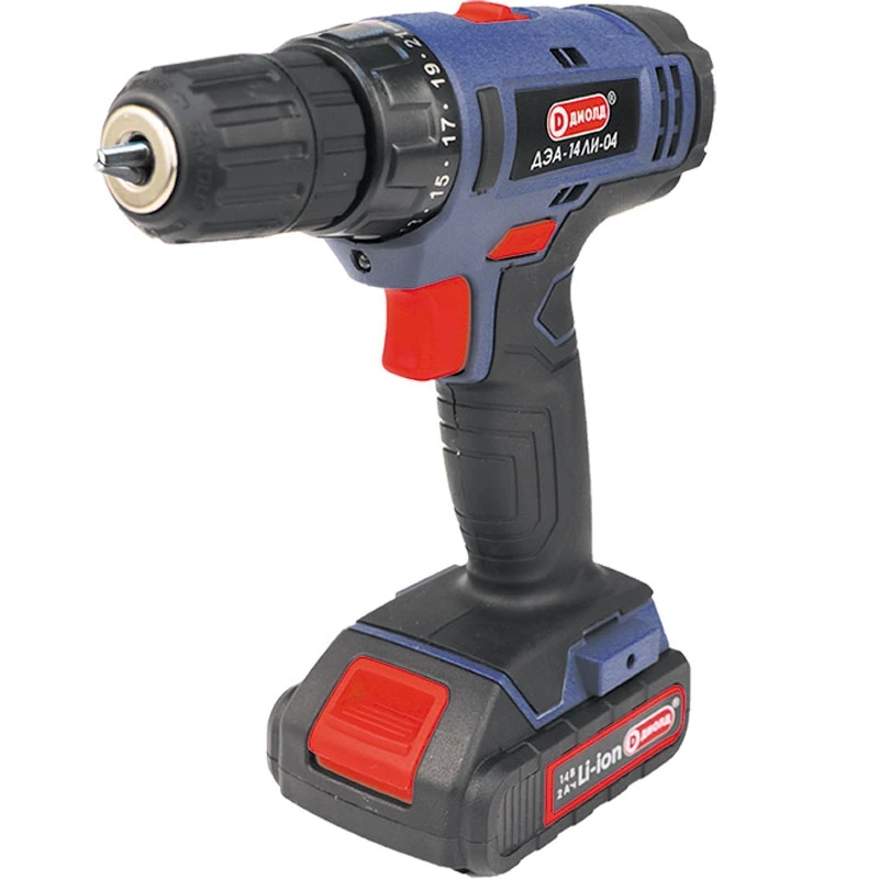 Дрель шуруповерт аккумуляторная Диолд ДЭА 14ЛИ 04 (Li Ion аккумулятор напряжение 14 4 В