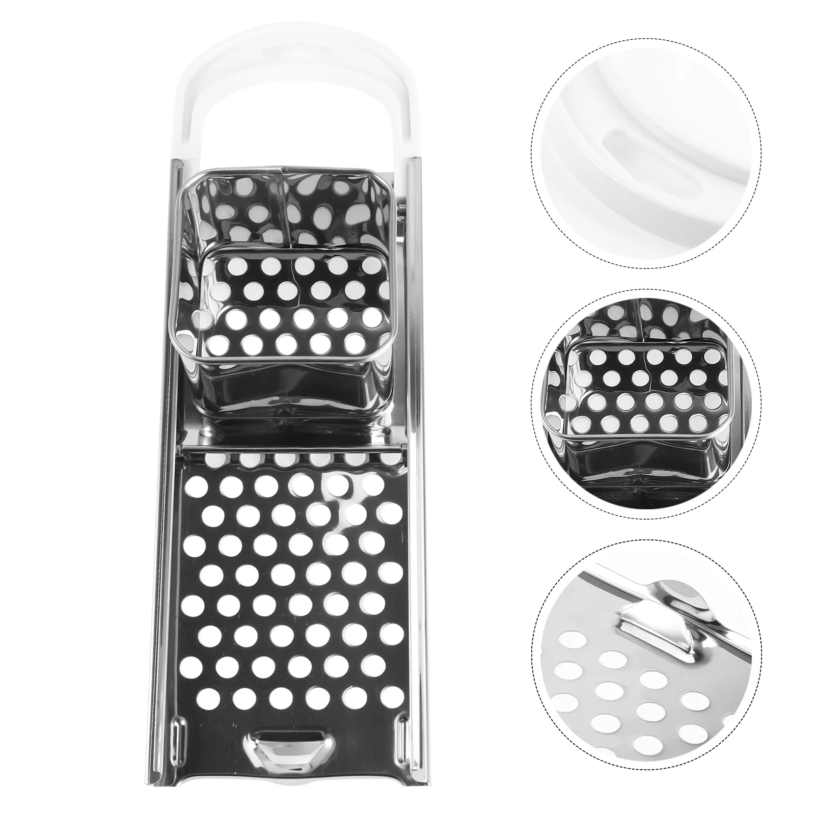 

1Pc Stainless Steel Manual Noodle Machine Dough ball machine (Silver Black)