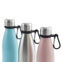 popular sports water bottle buckle outdoor carabiner water bottle rack camping hiking tool aluminum rubber buckle