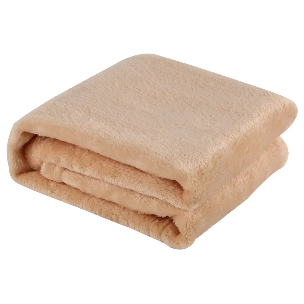 

High Quality Super Soft Blanket Solid Color Blanket Coral Fleece Comfortable Sleeping Bed Home 70x100cm Bed Sofa Home Textile