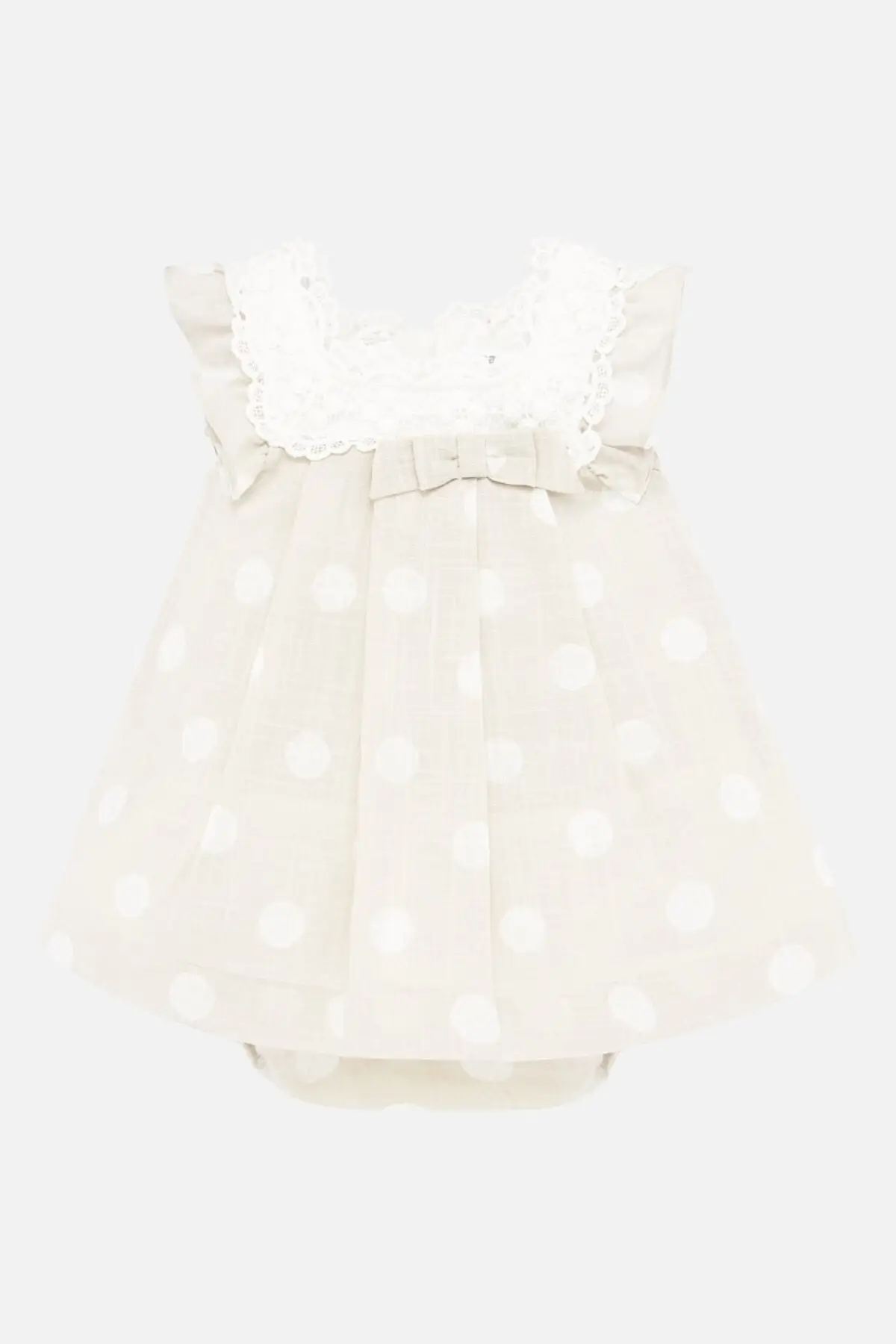 

Детское льняное платье в горошек L20y1871 одежда